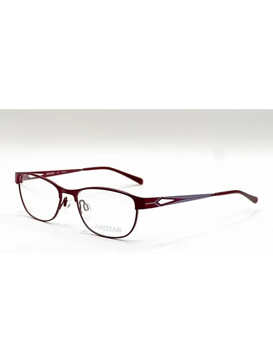 Aristar AR16371 546 Red Rectangle Authentic Eyeglass Frames 52-17-135