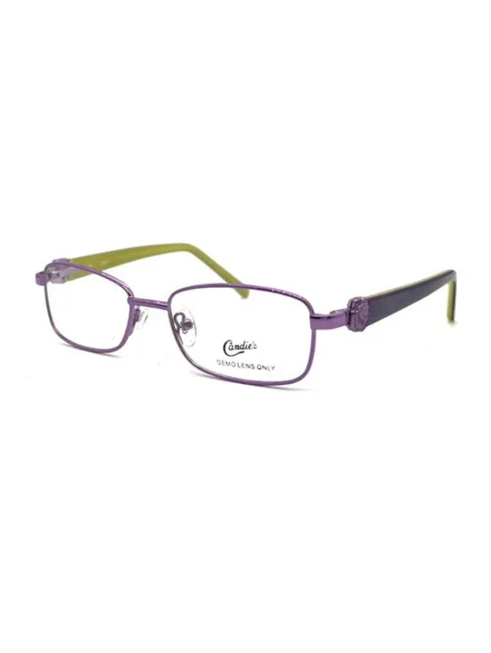 Candie's C Rory Ltpur Purple Square Authentic Eyeglass Frames 48-15-130