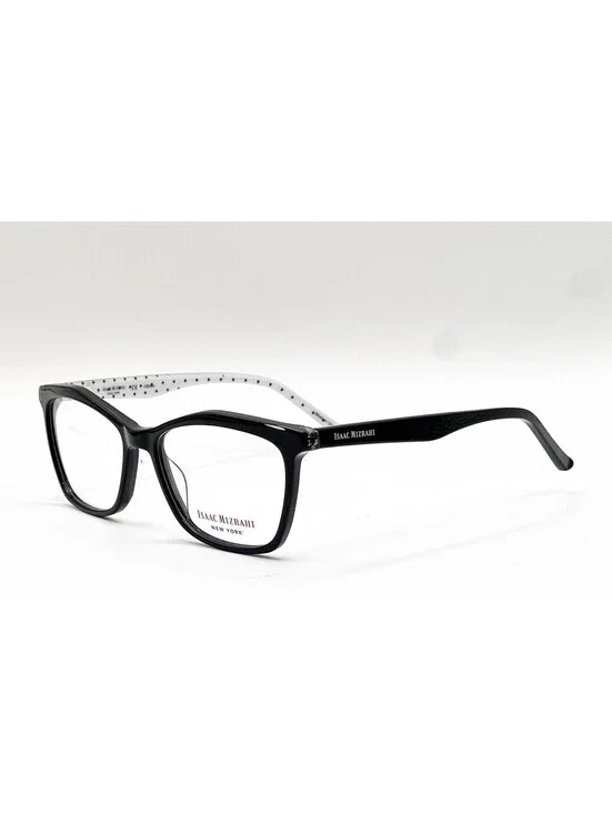 Isaac Mizrahi IM30031 BK Black Rectangle Authentic Eyeglass Frames 52-16-135
