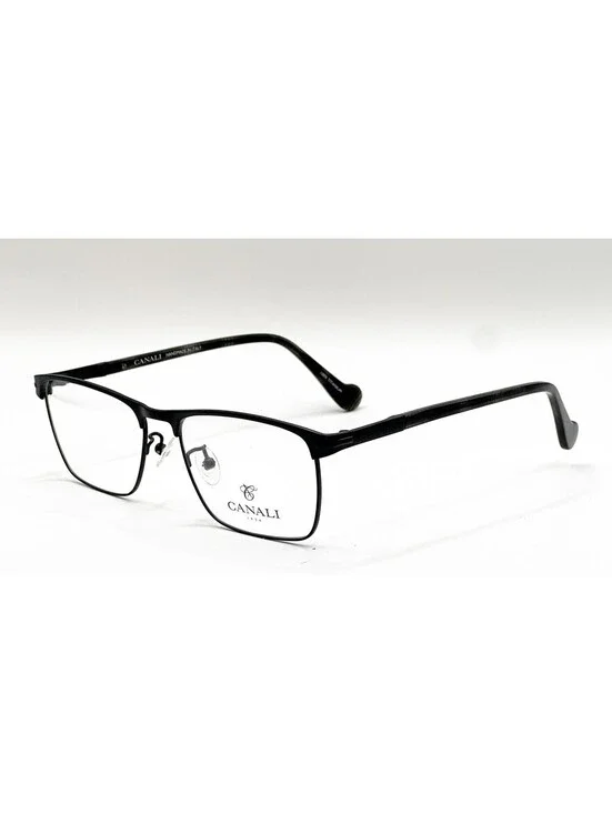 Canali CO606A C01 Black Rectangle Authentic Eyeglass Frames 55-17-145