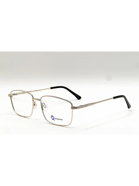 Modern Willy Gold Geometric Authentic Eyeglass Frames 56-17-145