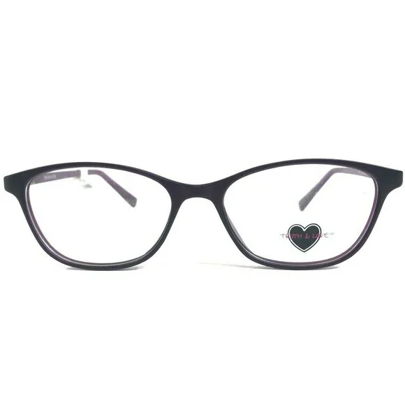 Truth & Love Eyeglasses Frames T & L 13 COL 80 Purple Cat Eye Full Rim 50-16-140