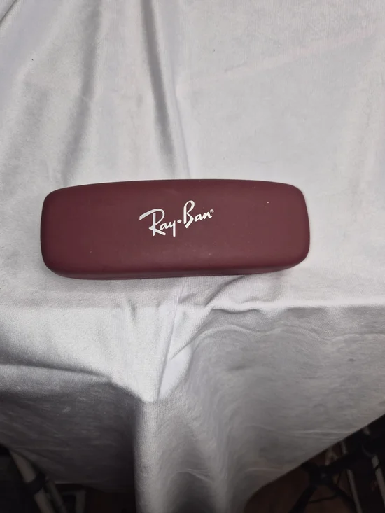 Authentic Ray-Ban Burgundy Hard Eyeglass Sunglasses Case Replacement Protective