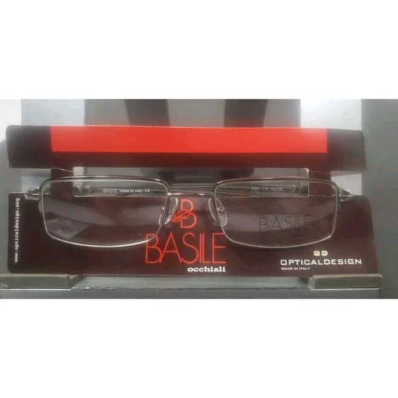 NEW BASILE Occhiali 9306 SILVER EYEGLASSES Sunglasses FRAMES COL 20 49/18 Italy‎