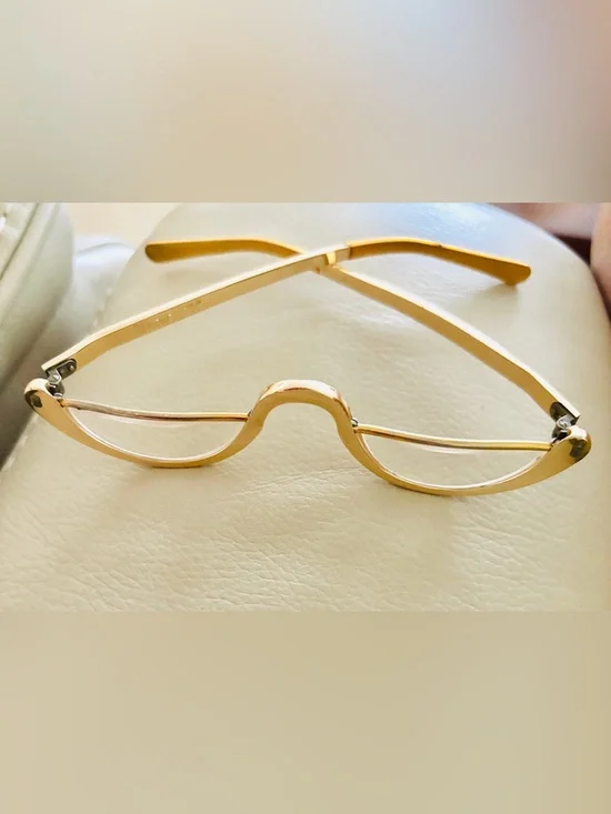 RARE Hard To Find - Whitney USA Vintage Gold Women's Half-Frame Reading Glasses