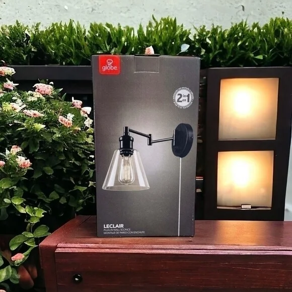 Globe Electric Leclair Dark Bronze Lantern Wall Light 12