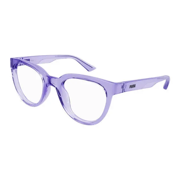 NWT PUMA  PU0425o 002 Violet Violet Eyeglasses