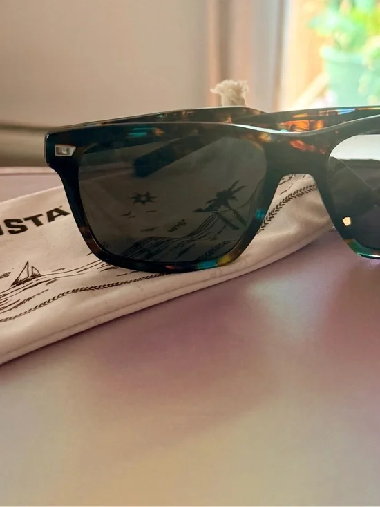 Costa Aransas Tortoiseshell Sunglasses with Dark Lenses
