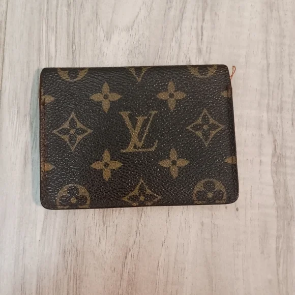 Louis Vuitton Card case Pass case Business card holder  Unisex Monogram
