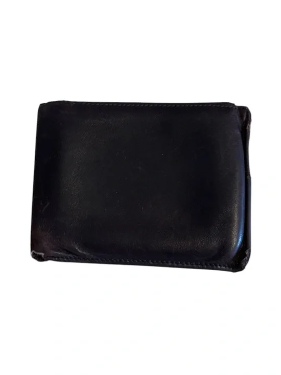 Vintage Coach Brown Leather Bifold Wallet Made in Italy *Heavy Wear