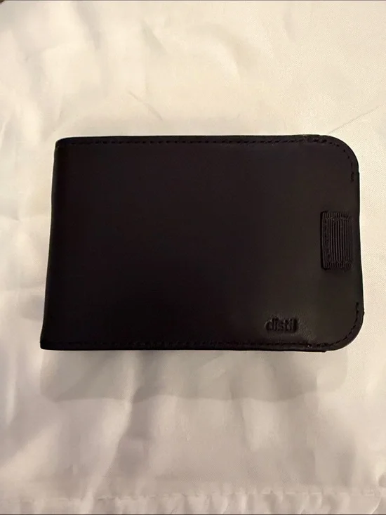 Distill Black Leather Men's Wallet