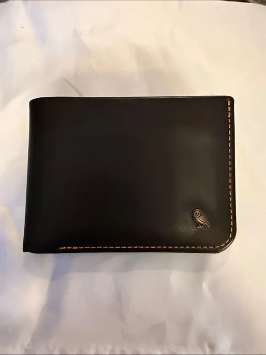 Bellroy Brown Leather Bi-Fold Wallet with Contrast Stitching