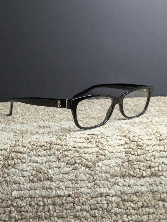 Jimmy Choo JC278 NS8 Eyeglass Frames Black Glitter Italain Optical Made In Italy