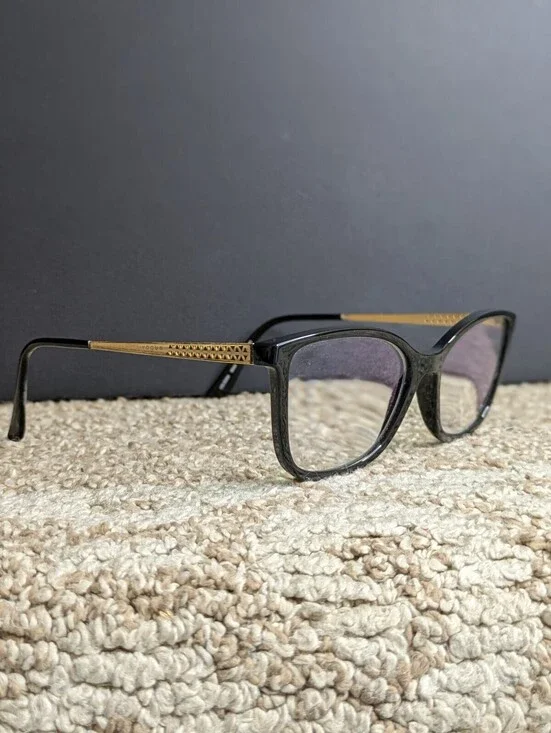 Vogue Eyewear VO5334 W44 Black Gold Cat Eye Glasses Frames