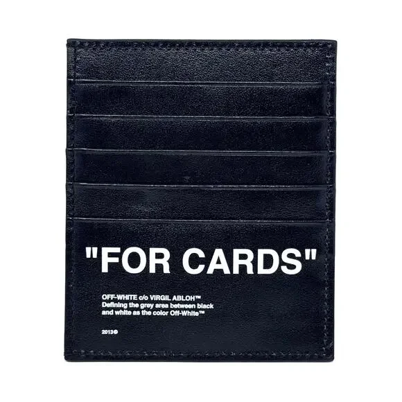 Off-White Leather Cardholder Wallet