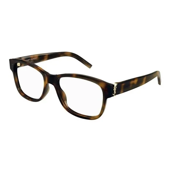 NWT Yves Saint Laurent SL-M132 Havana Square 55mm Eyeglasses