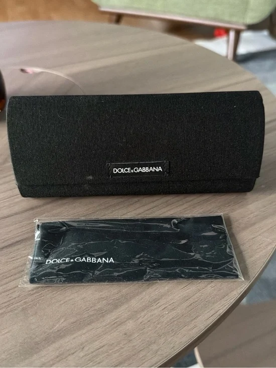 Dolce & Gabbana Black Fabric Eyewear Case Branded Cloth (glasses need lenses)