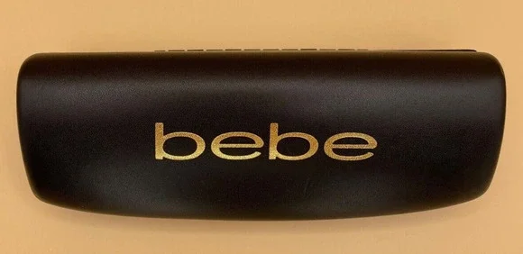 Pre-owned Bebe Black Hard Eyeglass/Sunglasses Case