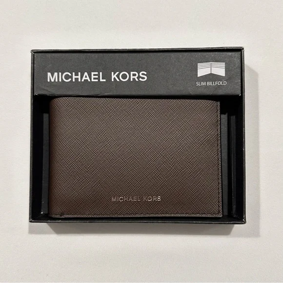 Michael Kors Men’s Brown Andy Slim Billfold Wallet