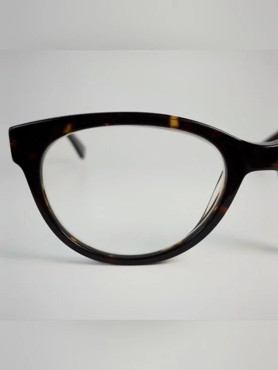 Her. Tortoiseshell Cat eye Round Women's Eyeglass Frames - Brown
