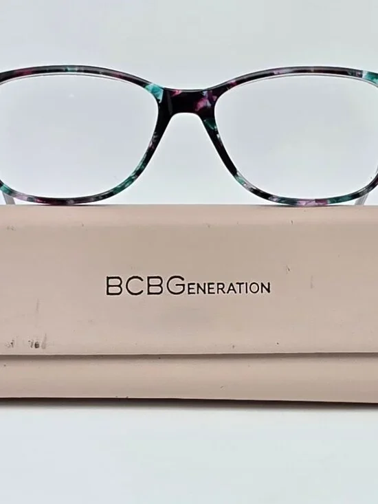 BCBGeneration Angel Black Multi Tortoise Eyeglasses Frame w/ Flexhinge and Case