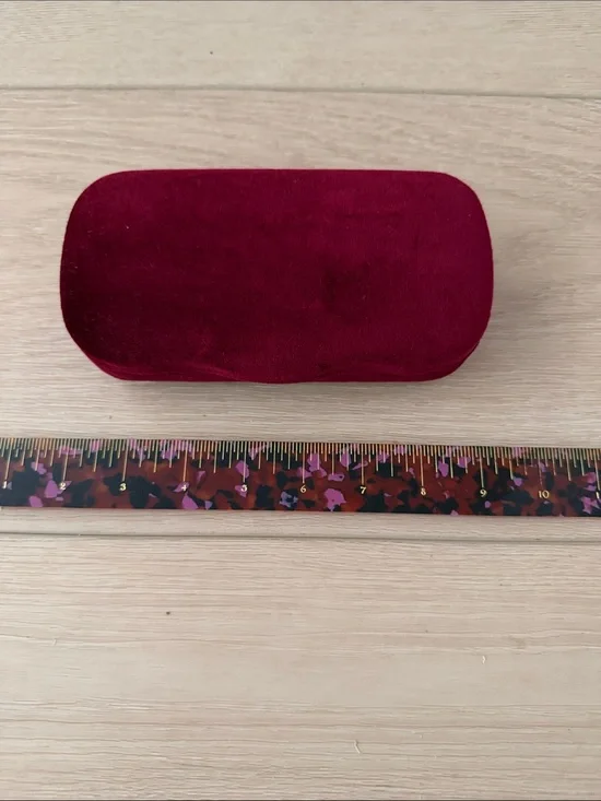 Gucci Velvet Eyeglass Case in Deep Burgundy