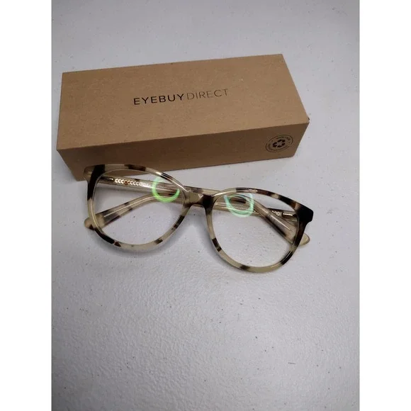EYEBUYDIRECT Hepburn I Tortoiseshell Cat Eye Eyeglasses Frames 54-16 140-C2‎