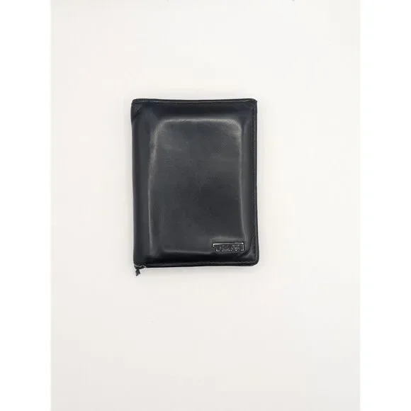 Tumi Delta L Fold Leather Wallet w/ ID Window