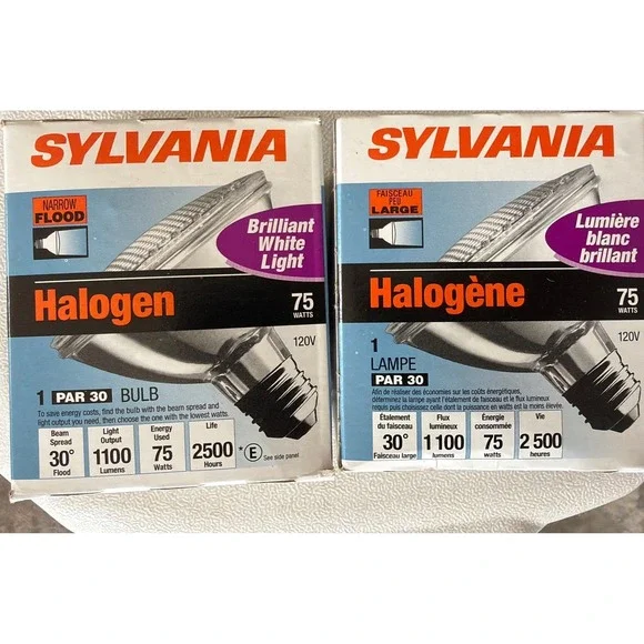 SYLVANIA 75PAR30/CAP/SPL/NFL25 Light Bulbs Lot of 2