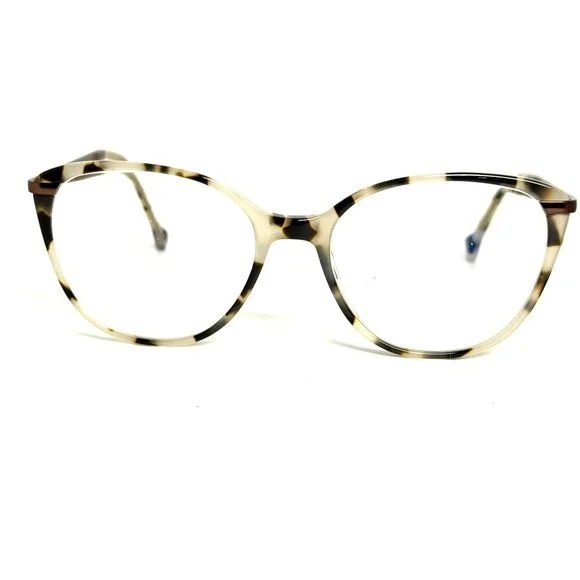 Aura Eyewear Greer Gray Tortoise Cat Eye Optical Frames 53-17-140 Gray Tort