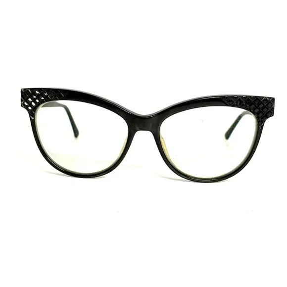 MCM MCM2643 Black Cat Eye Eyeglass Frames with Textured Stud Detail