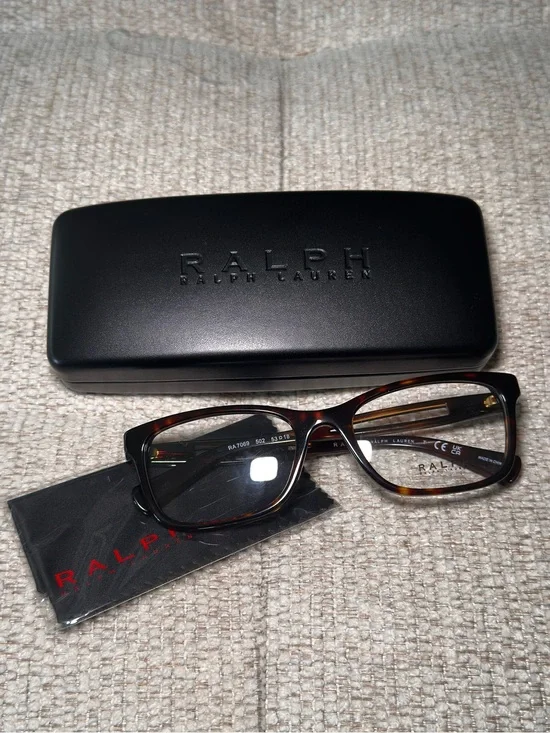 New Ralph by Ralph Lauren RA7069 Eyeglasses Tortoise Havana Full Set 53-18-135