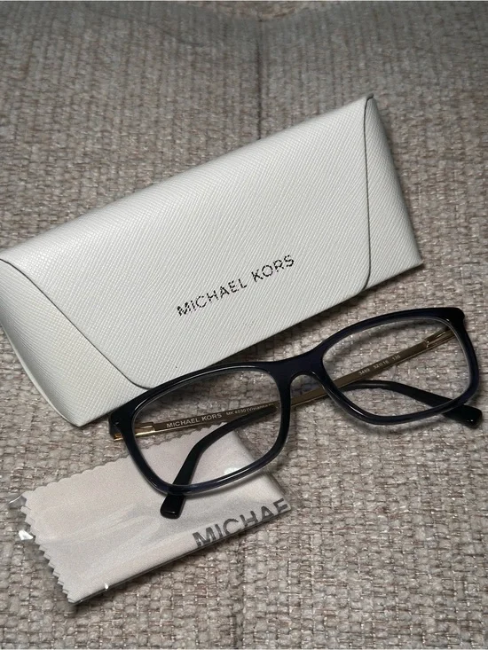 Michael Kors MK4030 Vivianna II Eyeglasses Navy Gold Frame Case 52-16-135