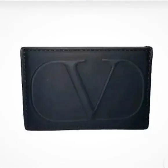 Valentino Garavani Unisex Black Cardholder Case 4
