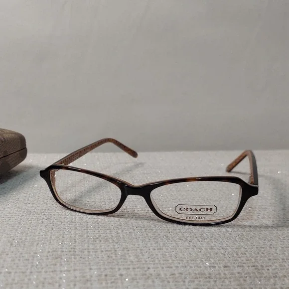 New Coach Eyeglass Frames LIZZIE 514‎ Brown Tortoise Full Rim 48-15-135 & Case