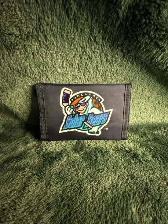 Vintage Orlando Solar Bears IHL Hockey Nylon Tri-Fold Wallet