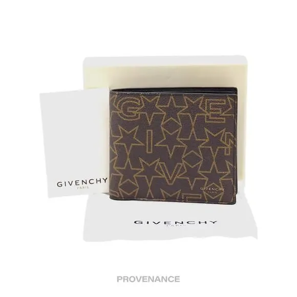 🔴 Givenchy 8CC Bifold Wallet - Monogram Stars
