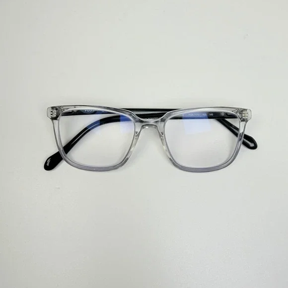 Fossil FOS7173 900 Crystal Square Eyeglasses Frames 53-17-145 Clear Unisex