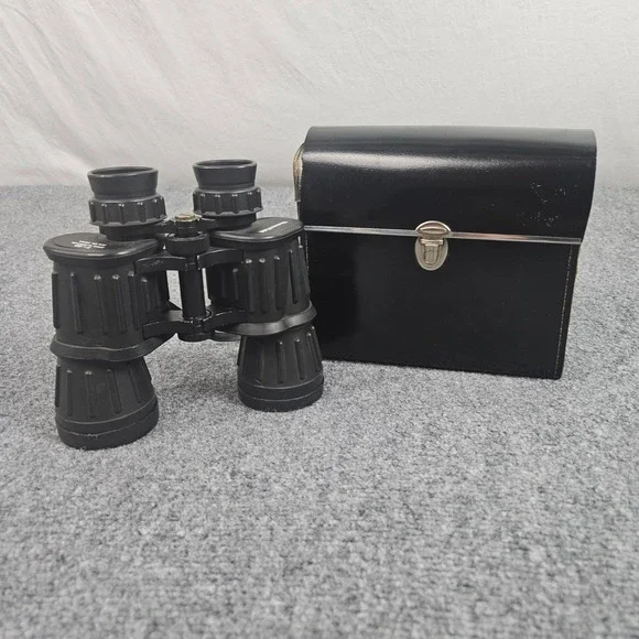 Vintage Western Field Binoculars 7x50 35084 Japan Wide Field Hunting Optics 70s