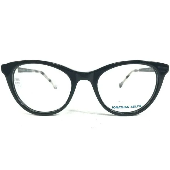 Jonathan Adler Eyeglasses Frames JA307UF Black Gray Marble Cat Eye 51-20-140