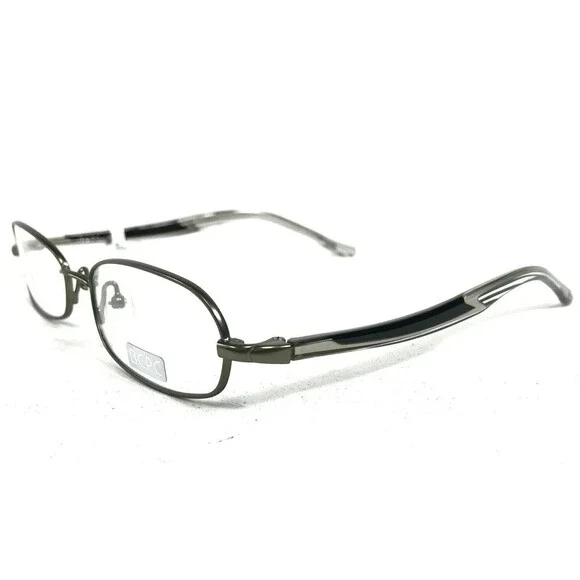 BCPC Eyeglasses Frames BP-180 col.37 Clear Gray Round Oval Full Rim 54-18-140