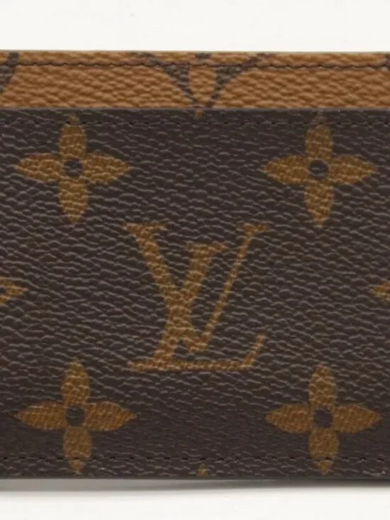 Louis Vuitton Monogram Reverse Canvas Card Holder Wallet