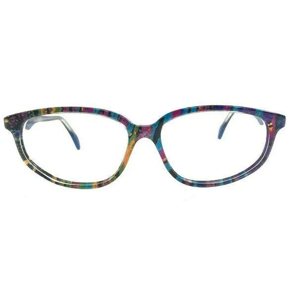 Rebholz Handarbeit G 435 YG Eyeglasses Frames Clear Blue Green Purple Orange 135