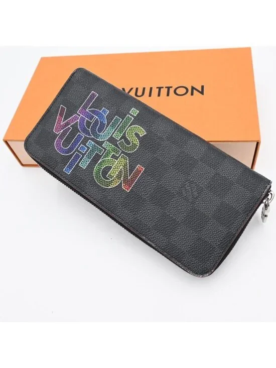Louis Vuitton Graphite Wallet Zippy Vertical