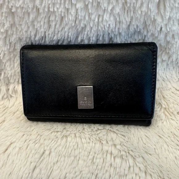 Gucci Unisex Leather Wallet Keyholder - Vintage - EUC
