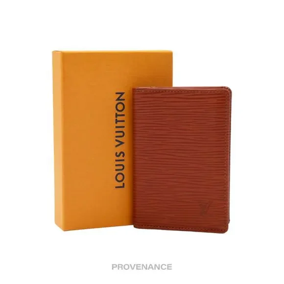 🔴 Louis Vuitton Pocket Organizer Wallet - Fawn Epi Leather