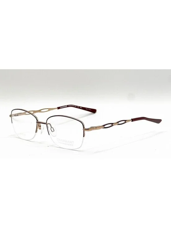 Charmant CH29201 BU Burgundy Oval Authentic Eyeglass Frames 51-17-140