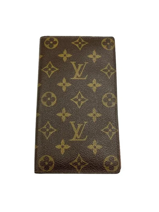 Auth 7x4 Inches Louis Vuitton Ticket Long Waller Breast Passport