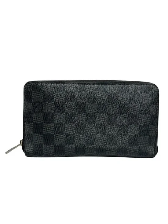 Louis Vuitton Damier Graphite Black Silver Leather Wallet