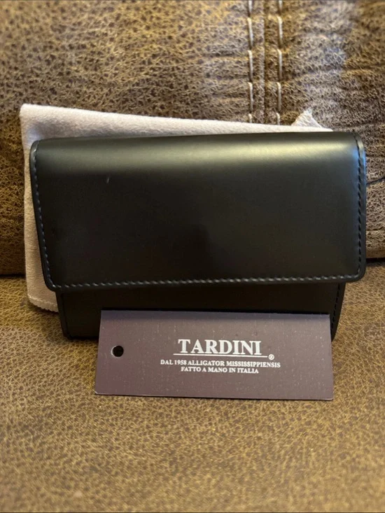 Tardini Black Leather Wallet